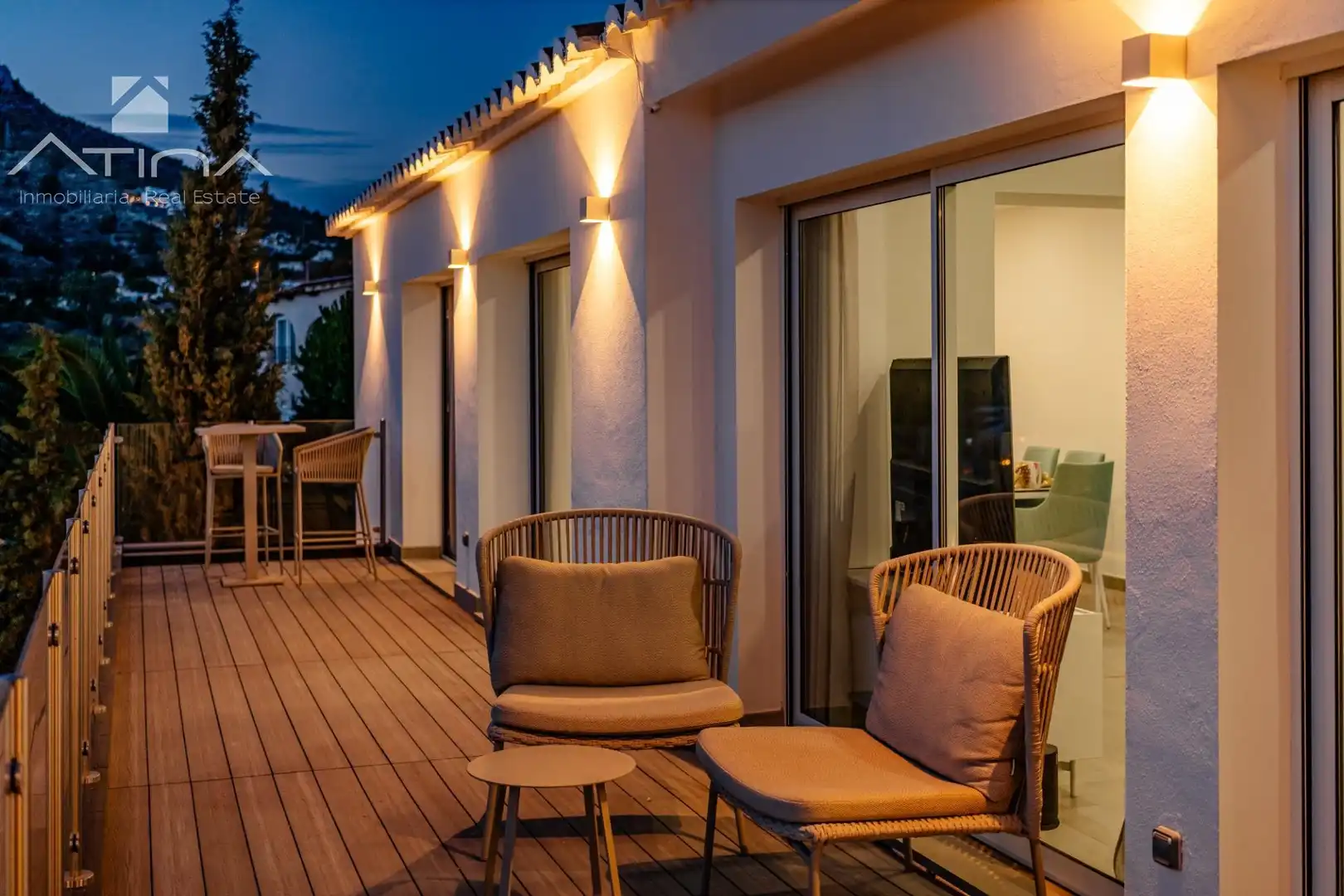 Terrassa de Casa o xalet en venda en Calpe / Calp amb Aire condicionat, Calefacció i Jardí privat