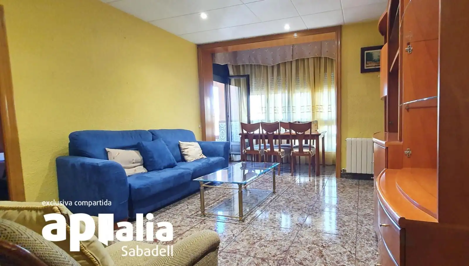 Living room of Flat for sale in Sabadell  with Heating, Terrace and Balcony