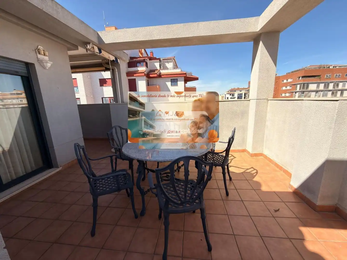 Terraza de Dúplex en venta en Castellón de la Plana / Castelló de la Plana con Calefacción, Parquet y Terraza