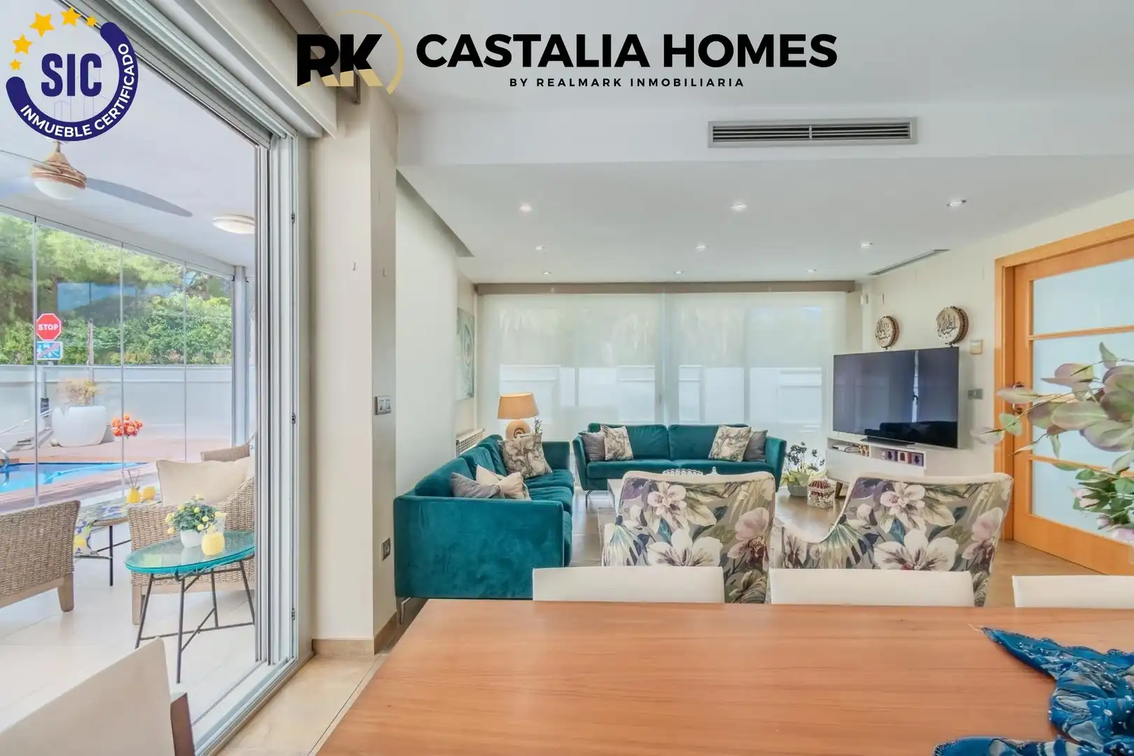 Sala d'estar de Casa o xalet en venda en Benicasim / Benicàssim amb Aire condicionat, Calefacció i Jardí privat