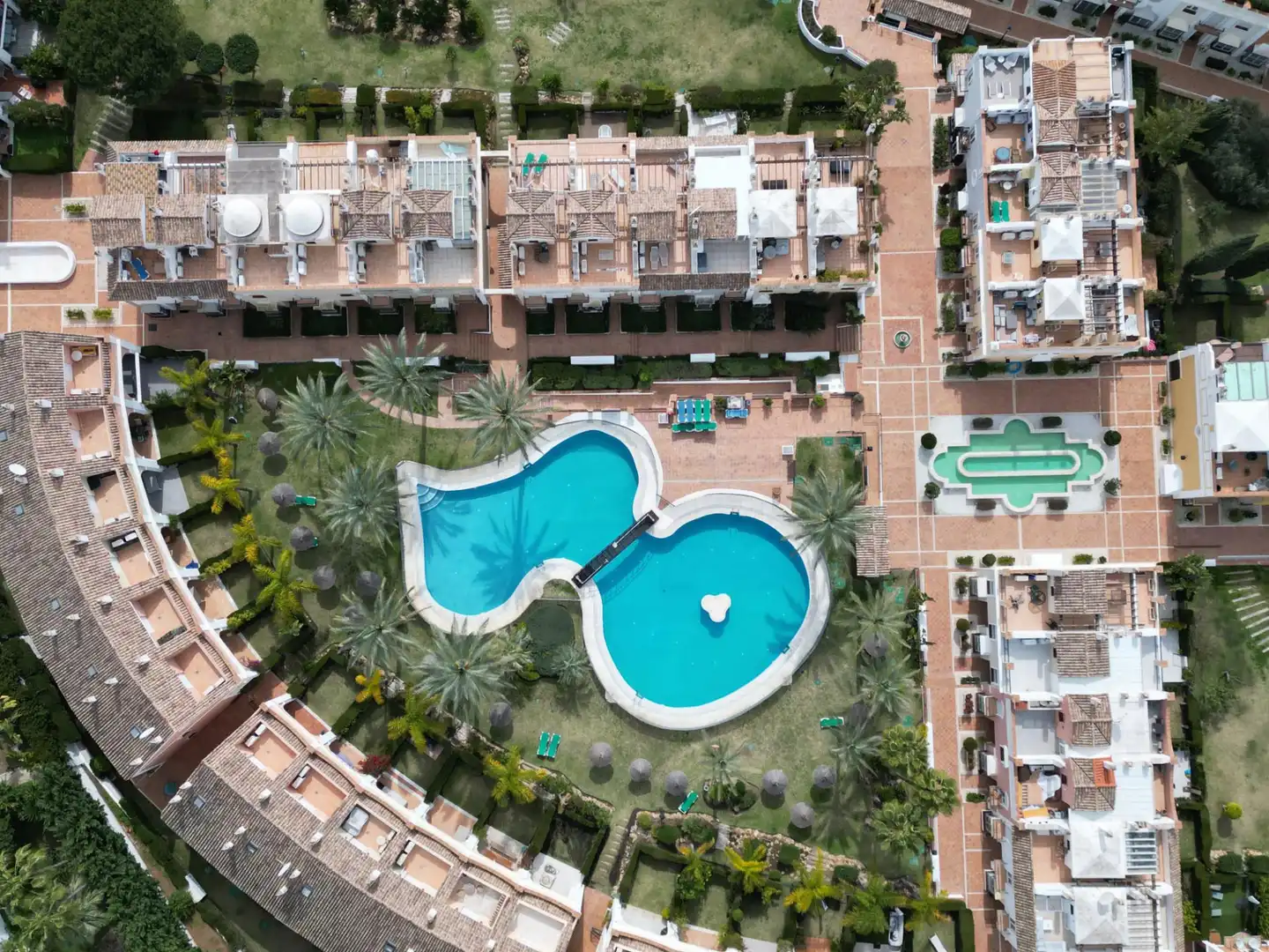 Swimming pool of Detached homes for sale in Marbella  with Private garden, Alarm and Community pool