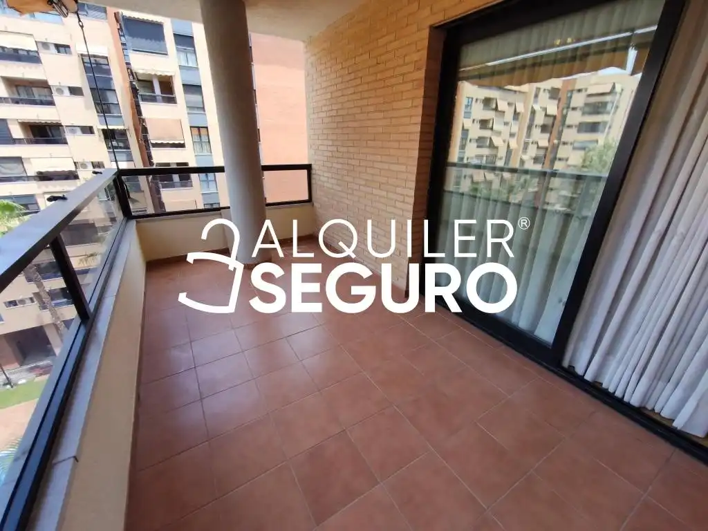Balcony of Flat for rent in Alicante / Alacant  with Air Conditioner, Heating and Terrace