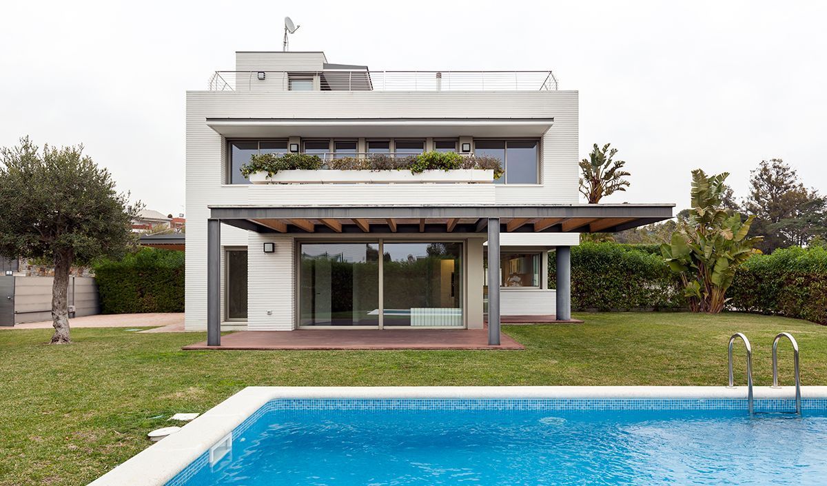 Exterior view of Houses for sale in Sant Vicenç de Montalt  with Air Conditioner, Private garden and Parquet flooring