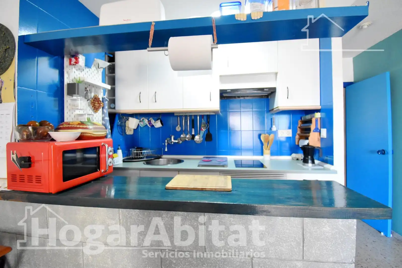Kitchen of Flat for sale in Bellreguard  with Terrace, Furnished and Community pool