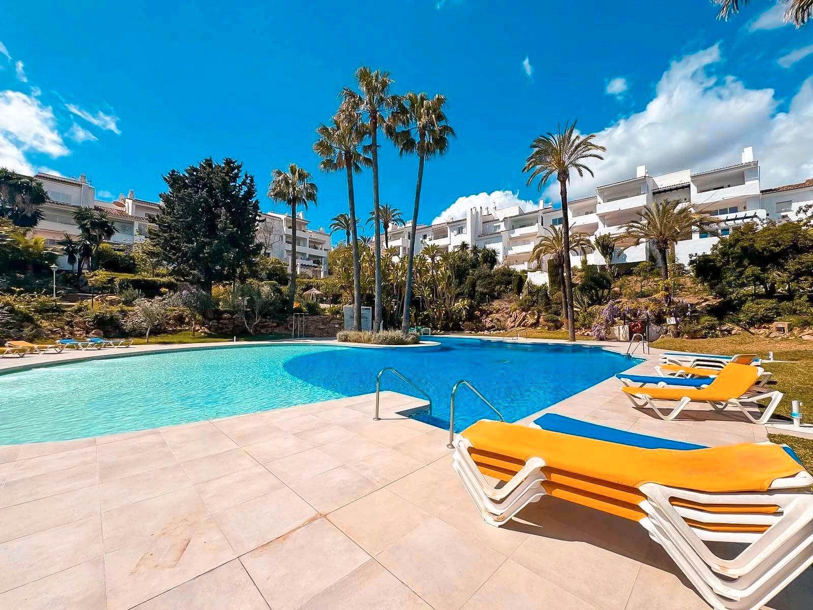 Swimming pool of Apartment for sale in Manilva  with Terrace and Community pool