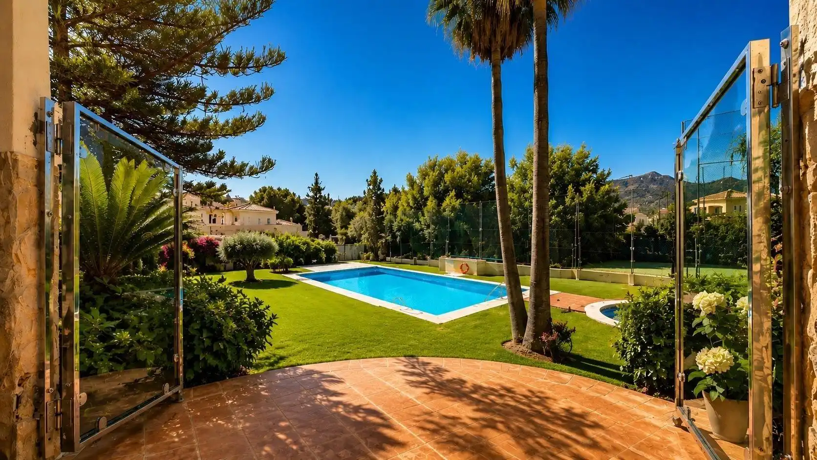 Piscina de Casa o chalet en venta en Vícar con Aire acondicionado, Calefacción y Jardín privado