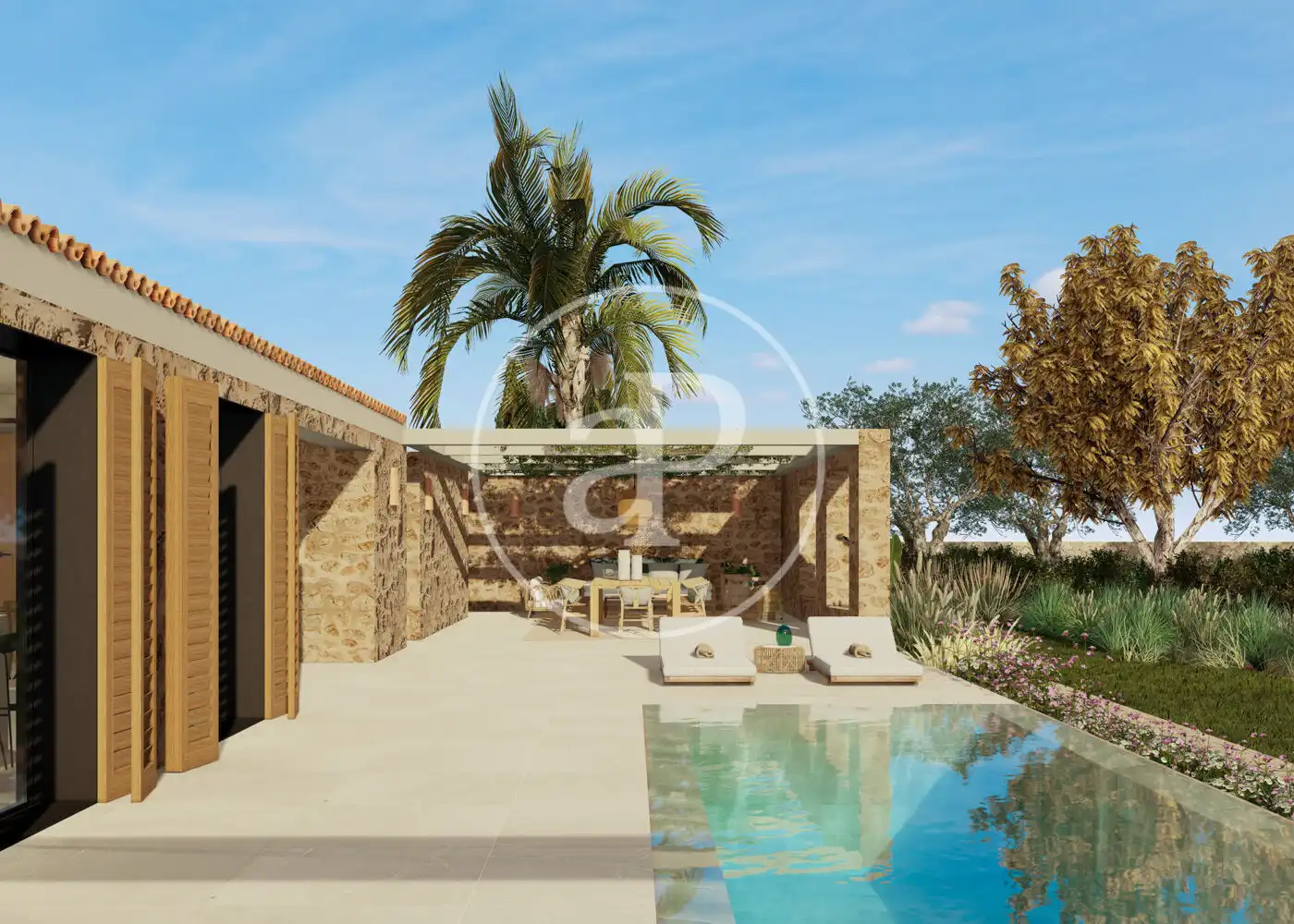 Jardín de Casa o chalet en venta en Sa Pobla con Aire acondicionado, Calefacción y Jardín privado