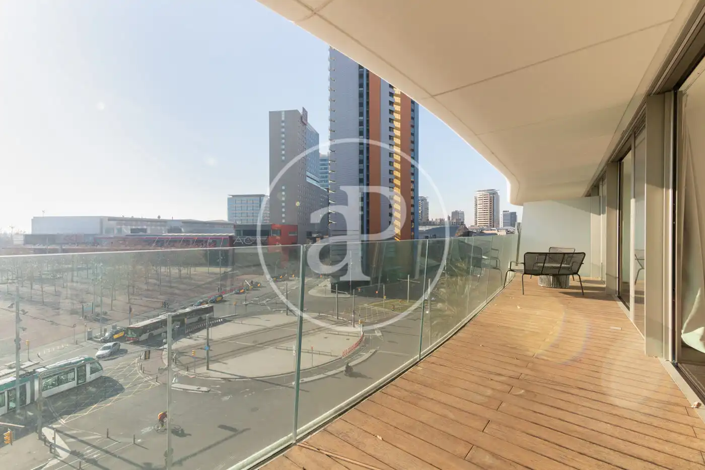 Terraza de Piso de alquiler en Barcelona con Aire acondicionado, Calefacción y Terraza