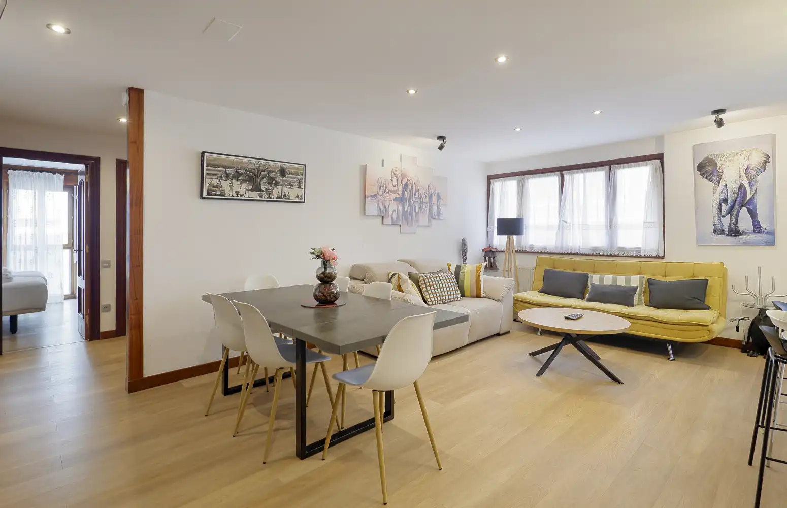 Sala de estar de Piso en venta en Gijón  con Calefacción, Trastero y Amueblado
