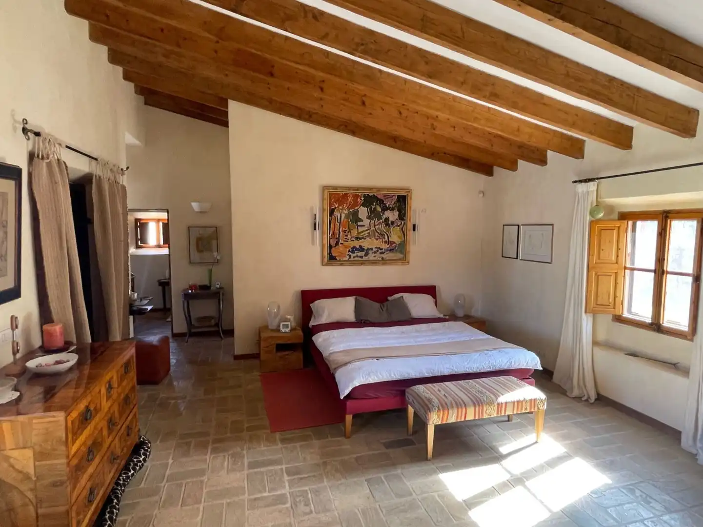 Habitación de Finca rústica en venta en Pollença con Aire acondicionado, Calefacción y Jardín privado