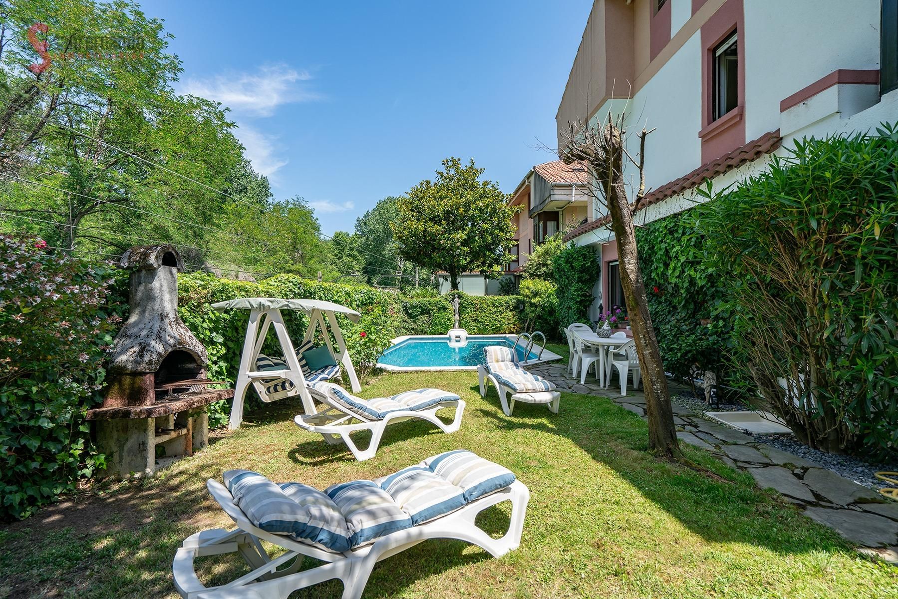 Garden of Single-family semi-detached for sale in Santander  with Heating, Private garden and Parquet flooring