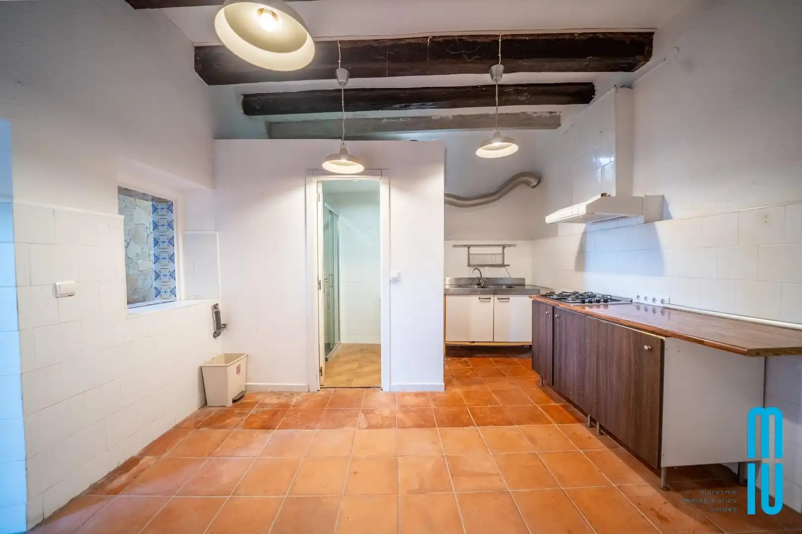 Cocina de Finca rústica en venta en Pineda de Mar con Calefacción, Jardín privado y Terraza