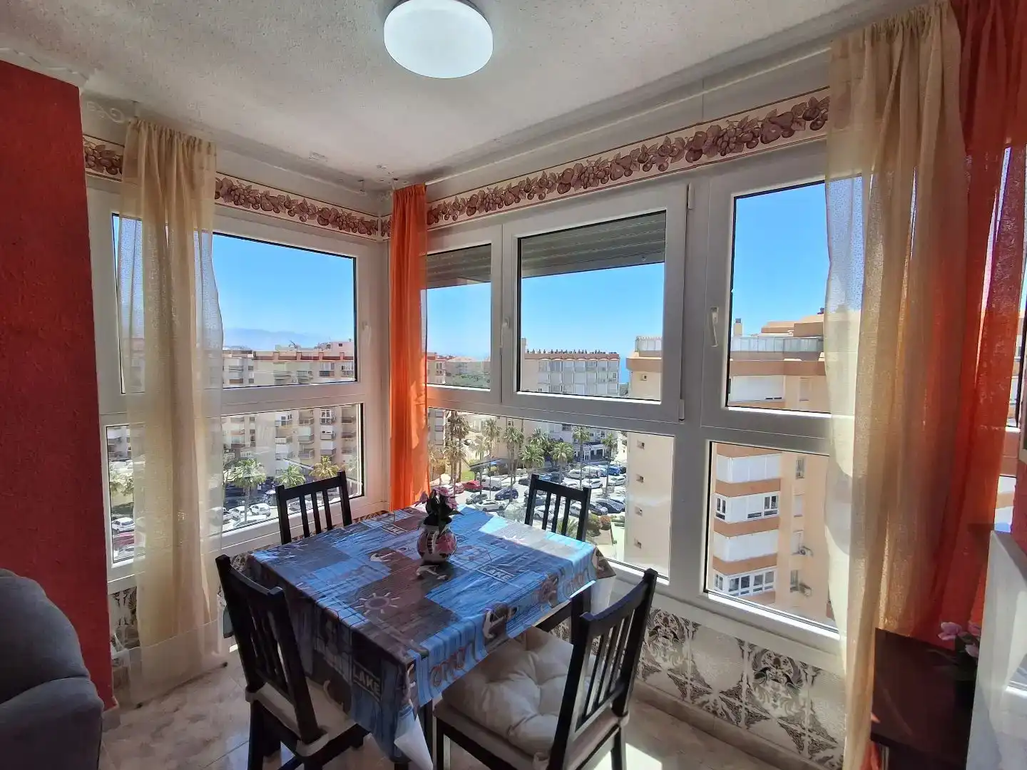 Dining room of Flat for rent in Torrox  with Air Conditioner, Swimming Pool and Furnished