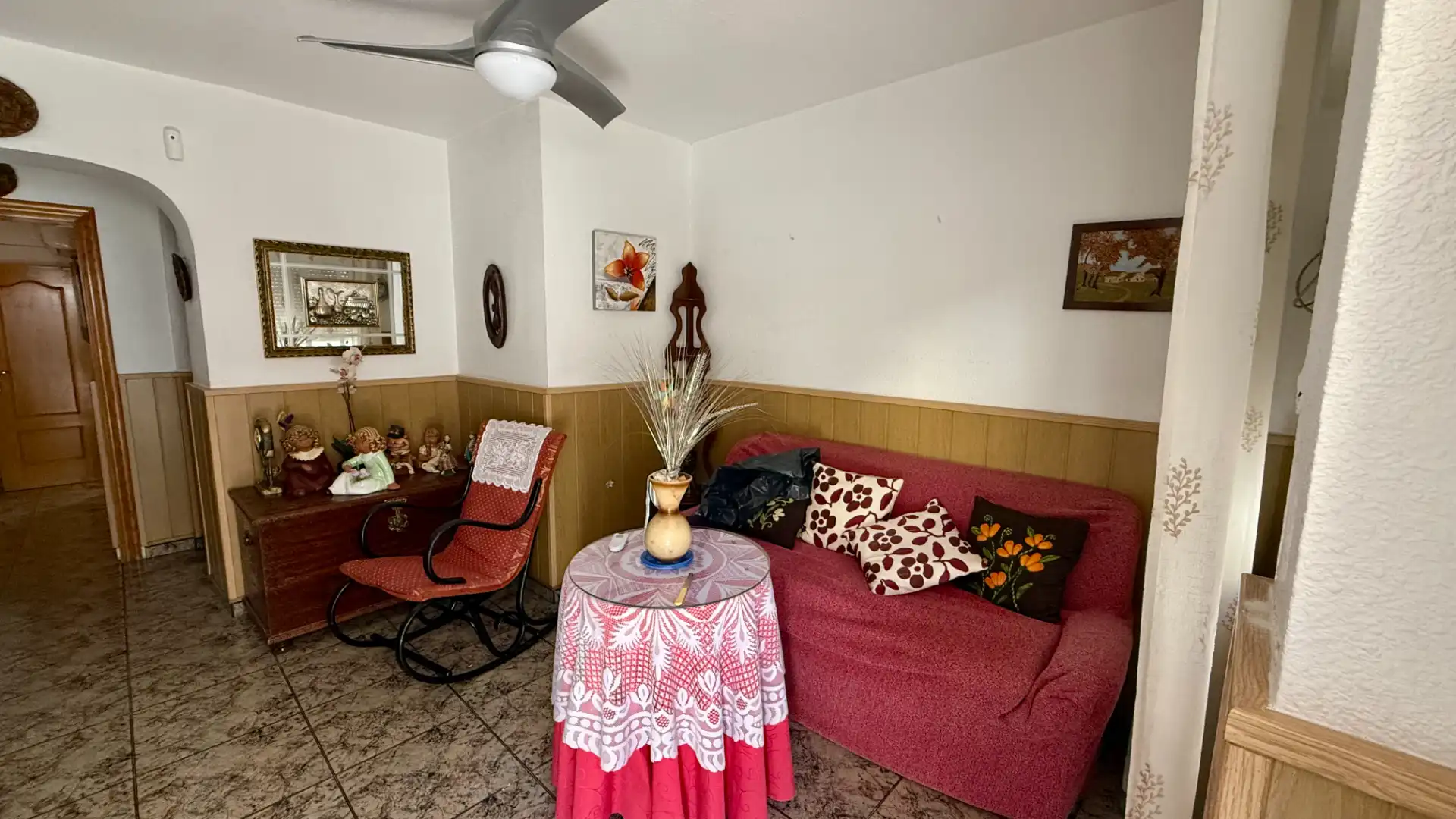 Living room of Houses for sale in Roquetas de Mar  with Terrace and Furnished