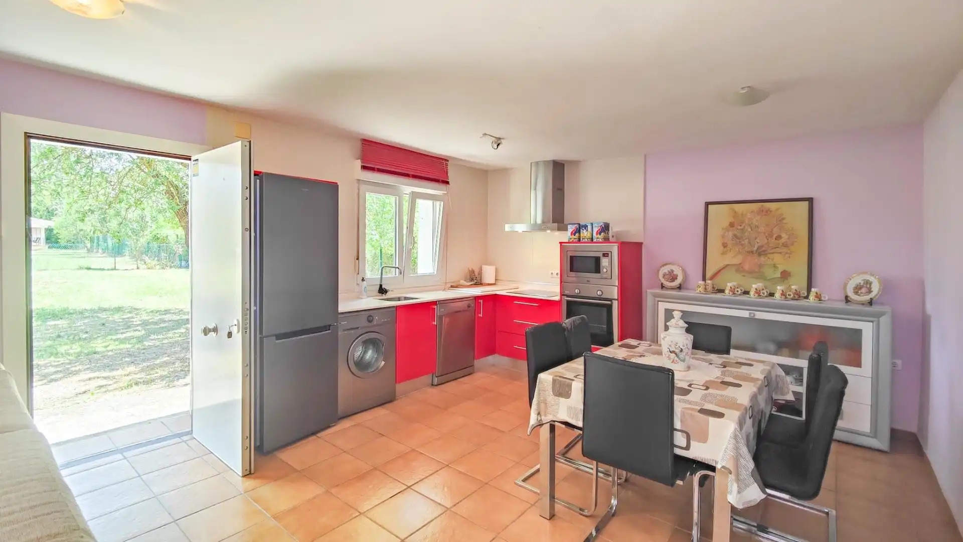 Cocina de Finca rústica en venta en Mahamud con Calefacción, Jardín privado y Terraza