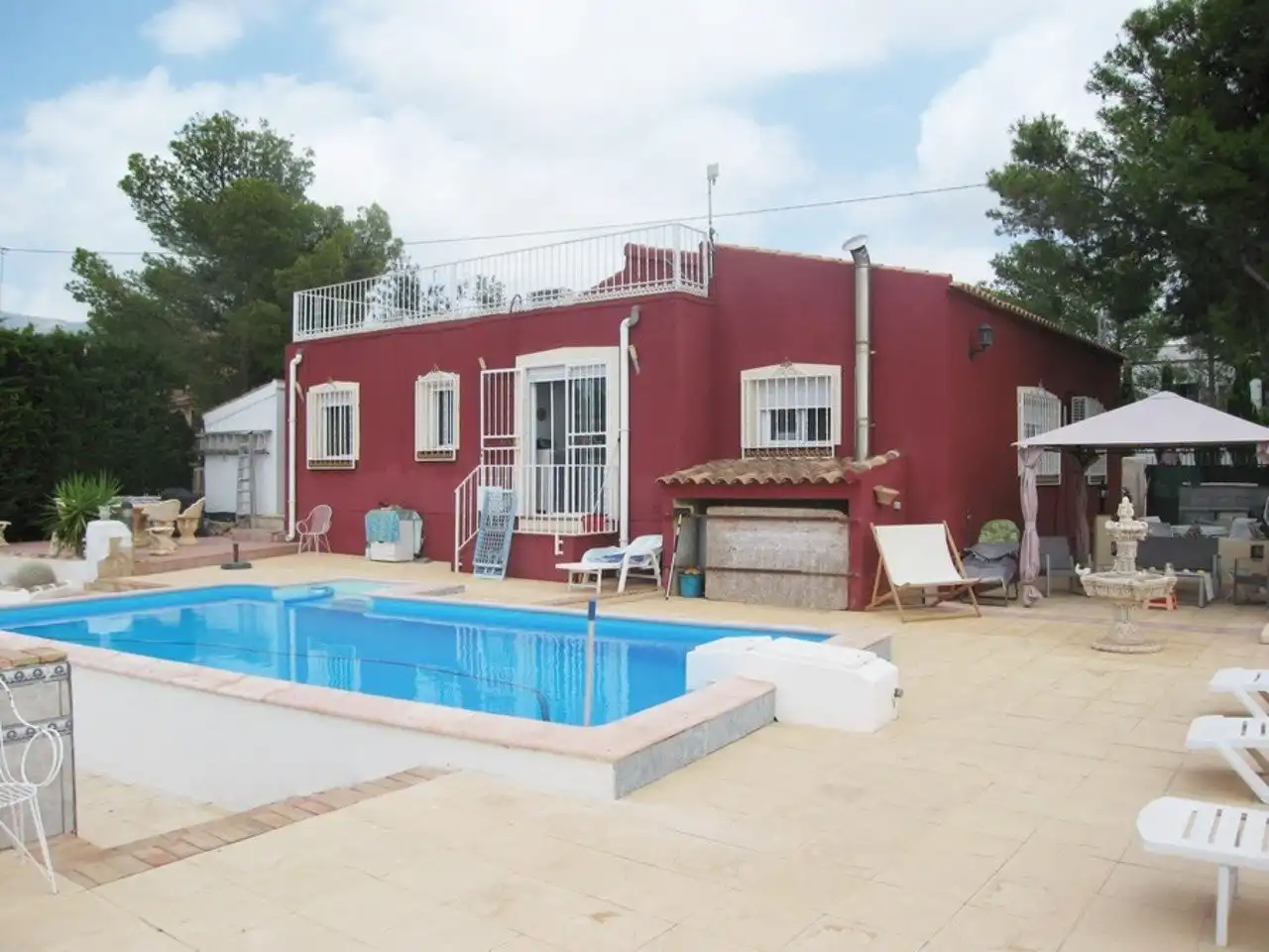 Vista exterior de Casa o chalet en venta en Aledo con Trastero, Piscina y Amueblado