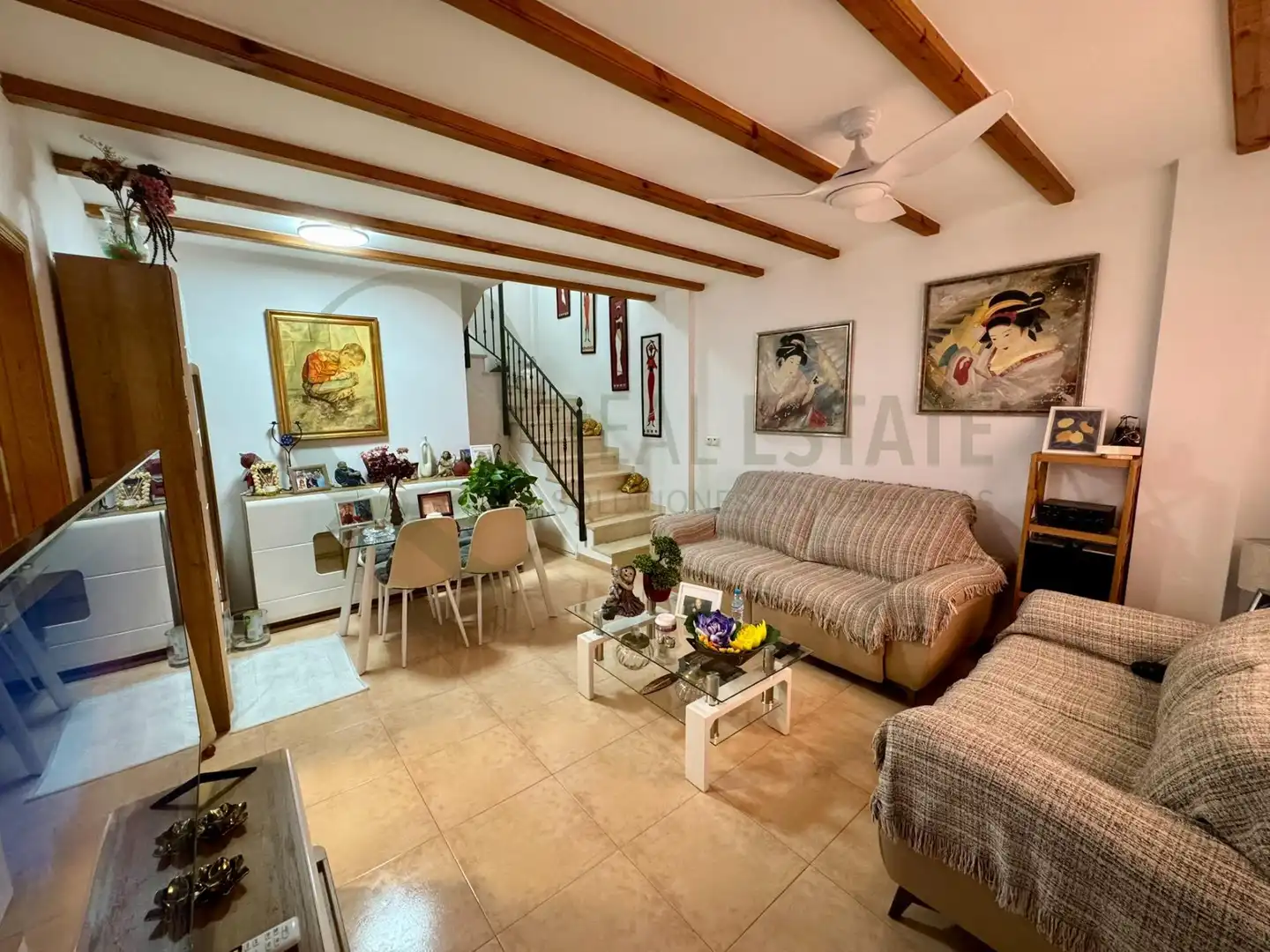 Sala de estar de Casa o chalet en venta en Santa Pola con Aire acondicionado, Calefacción y Jardín privado