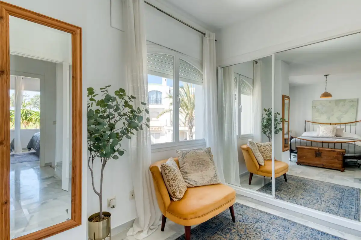Living room of Detached homes for sale in Manilva  with Air Conditioner, Terrace and Community pool