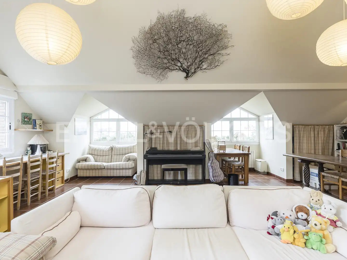 Sala d'estar de Casa o xalet en venda en Sant Just Desvern amb Aire condicionat, Calefacció i Jardí privat
