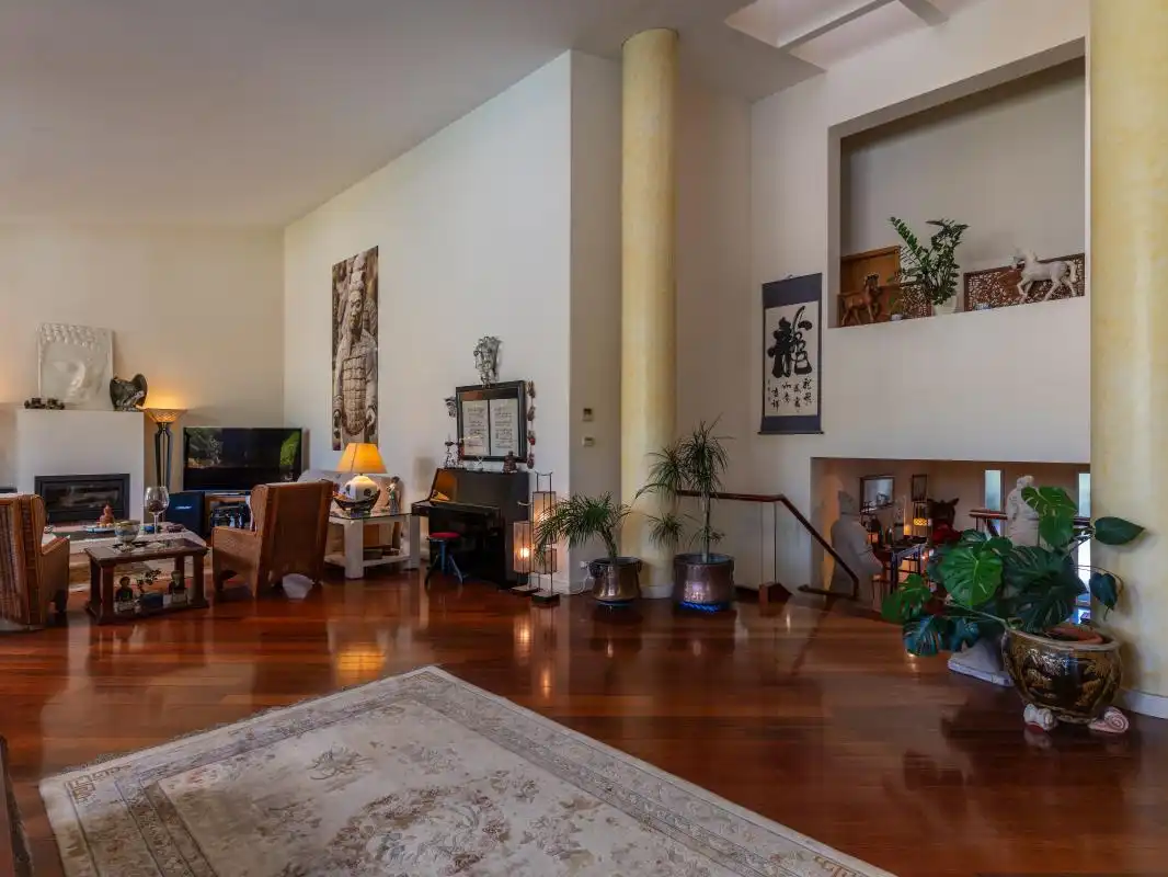 Living room of Houses for sale in Pozuelo de Alarcón  with Air Conditioner, Heating and Private garden