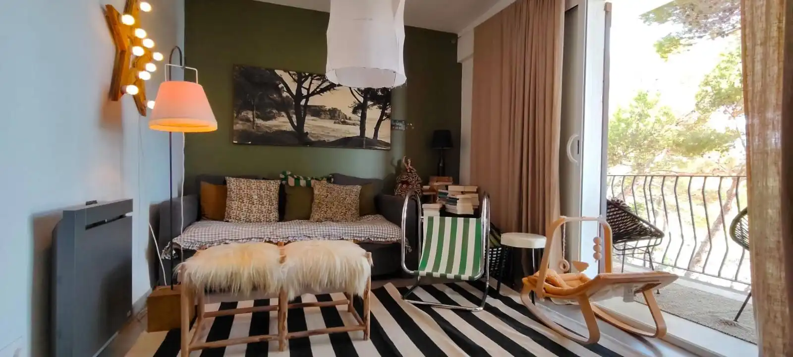 Wohnzimmer von Dachboden zum Verkauf in Palafrugell mit Klimaanlage, Heizung und Terrasse