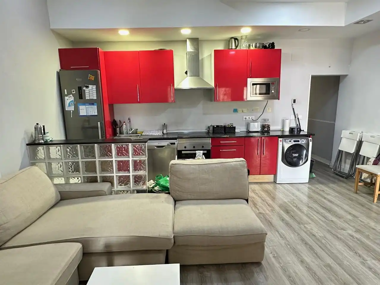 Küche von Wohnung zur Miete in Madrid mit Klimaanlage, Möbliert und Balkon