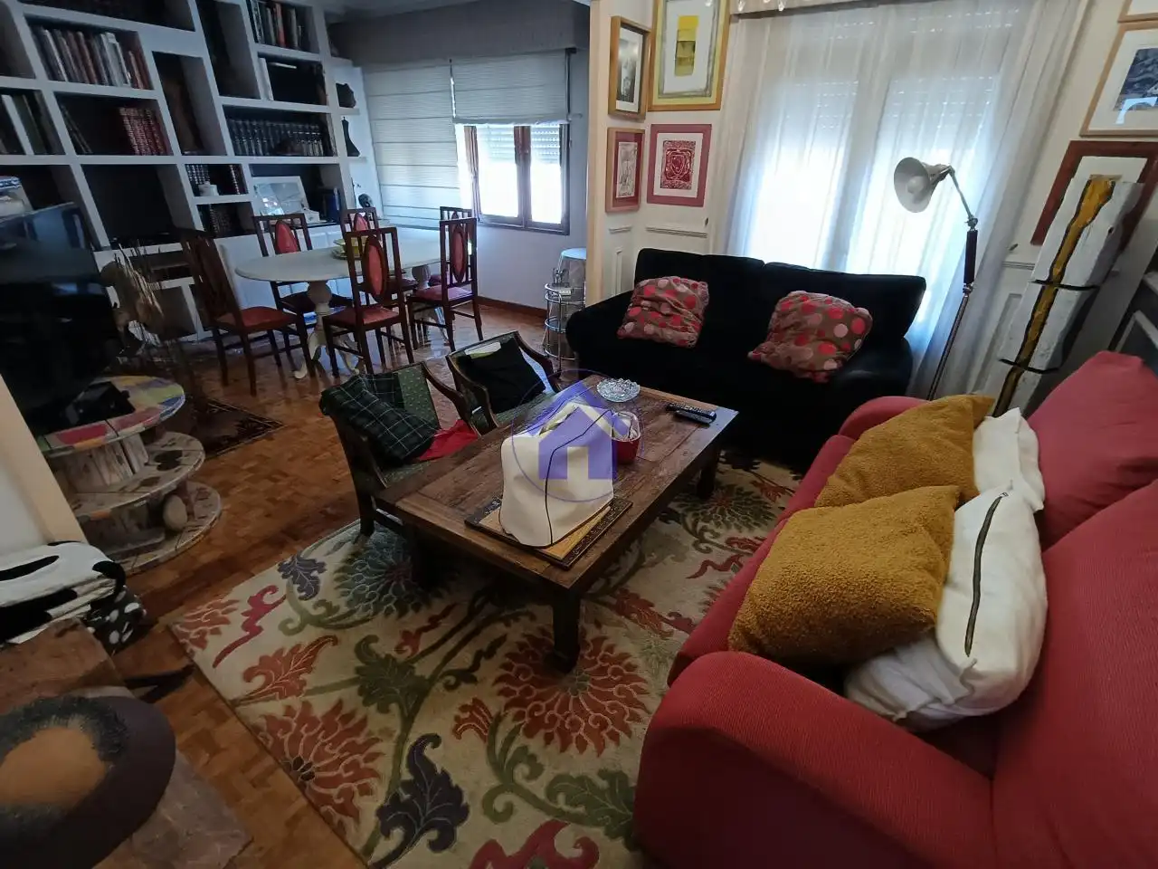 Sala de estar de Piso de alquiler en Vigo  con Calefacción, Parquet y Terraza