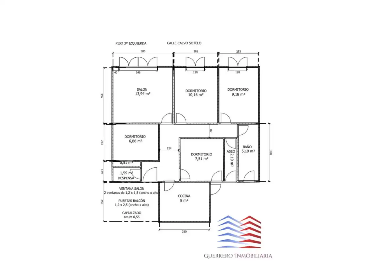 Apartament de lloguer en O Carballiño   amb Calefacció, Parquet i Moblat
