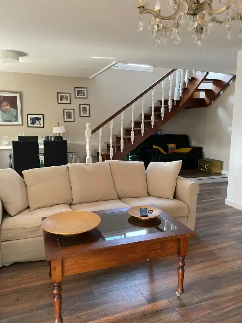 Living room of Houses for rent in Vilagarcía de Arousa  with Parquet flooring, Furnished and Oven