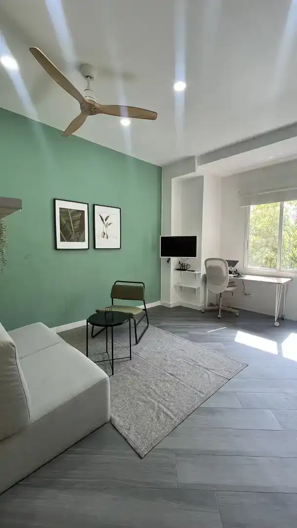 Wohnzimmer von Wohnung zur Miete in  Valencia Capital mit Klimaanlage