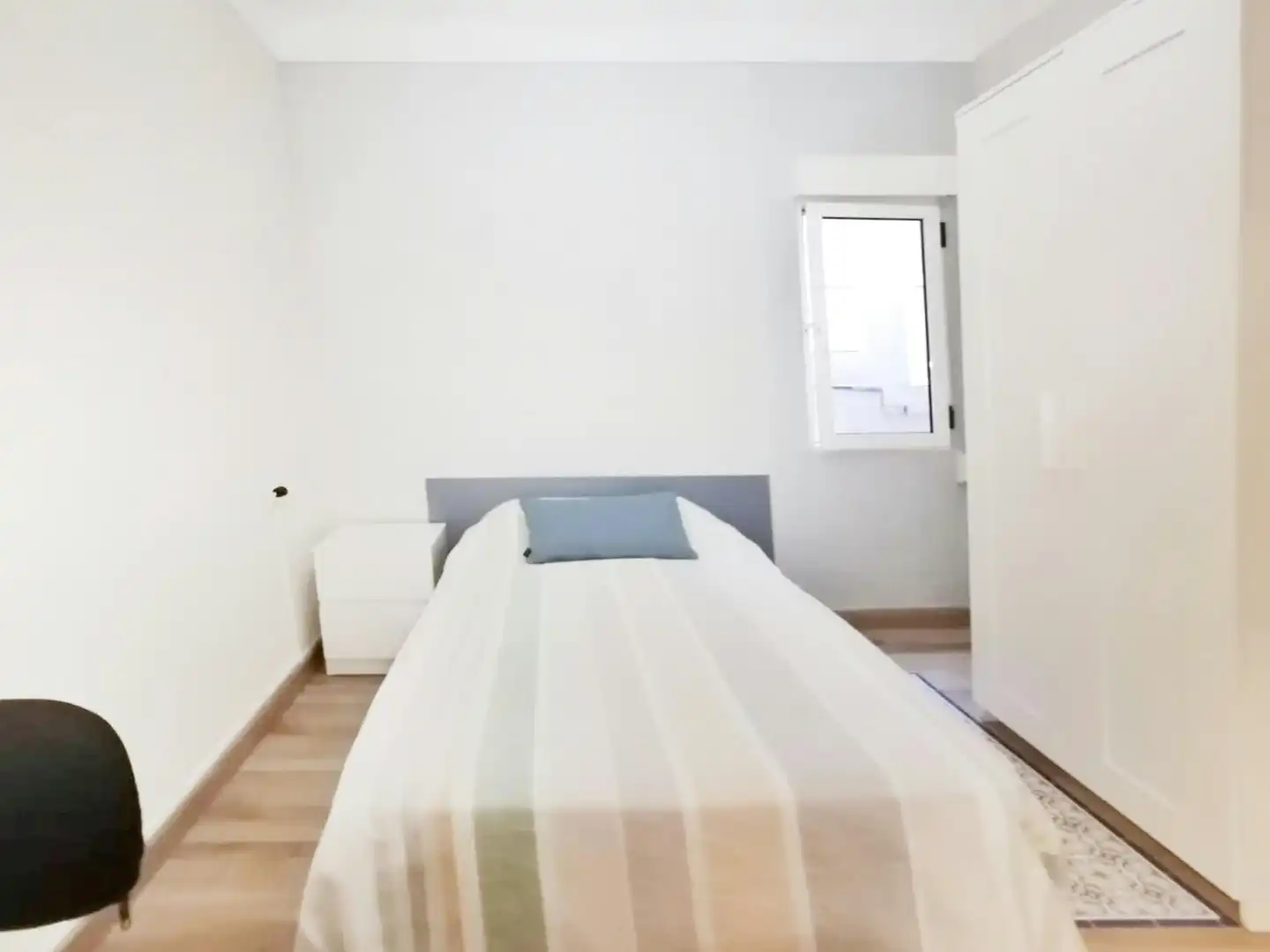 Schlafzimmer von Wohnung zur untervermieten in Alicante / Alacant mit Heizung, Möbliert und Waschmaschine
