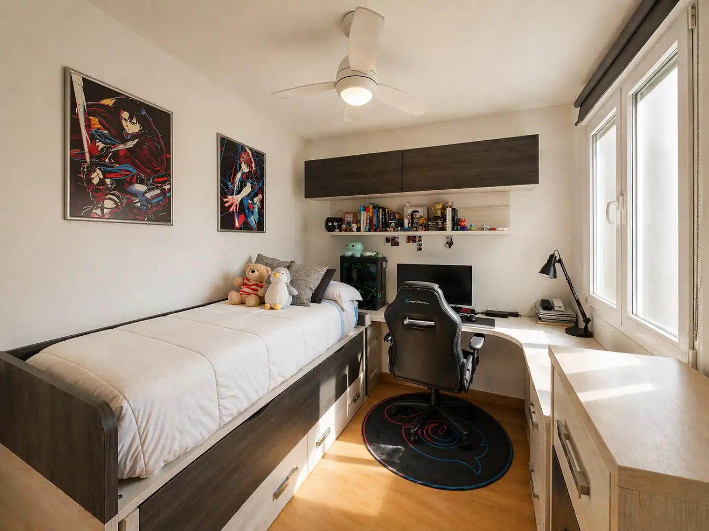 Schlafzimmer von Wohnung zum Verkauf in Málaga mit Klimaanlage, Privatgarten und Terrasse