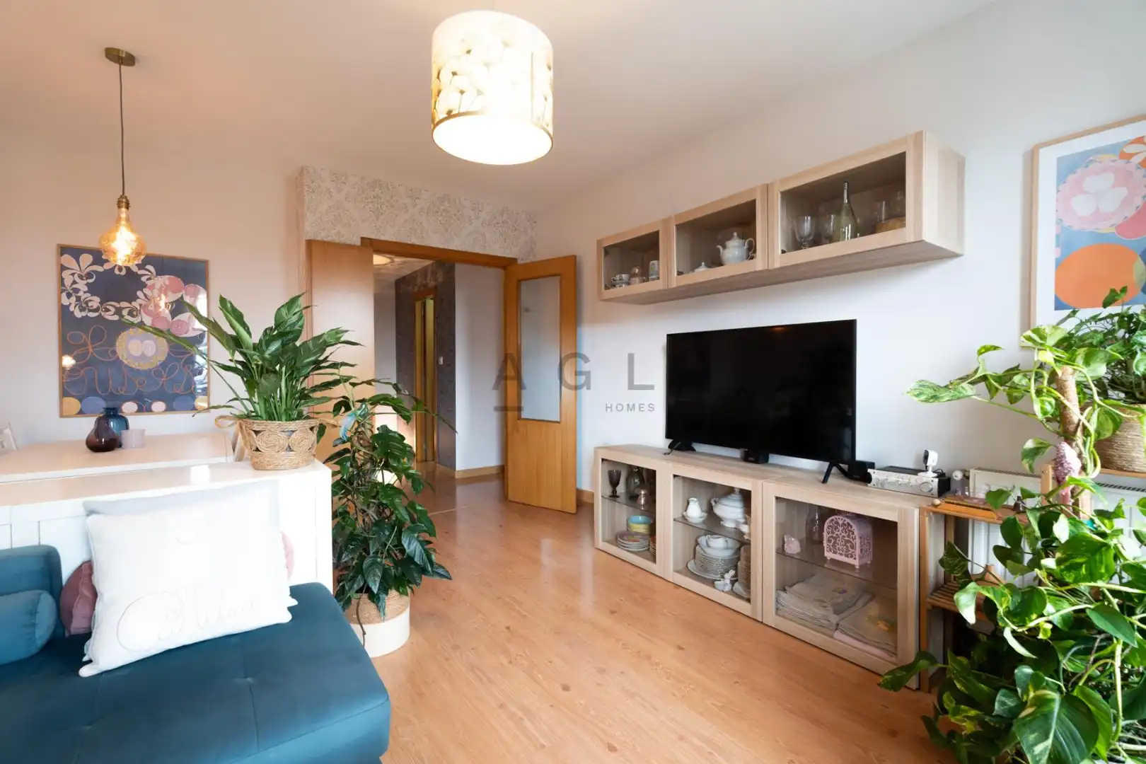 Sala d'estar de Pis en venda en Santa Cruz de Bezana amb Calefacció, Jardí privat i Terrassa