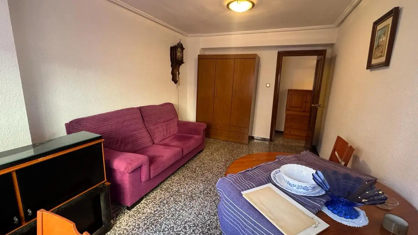 Sala de estar de Piso de alquiler en Valencia con Aire acondicionado, Terraza y Amueblado