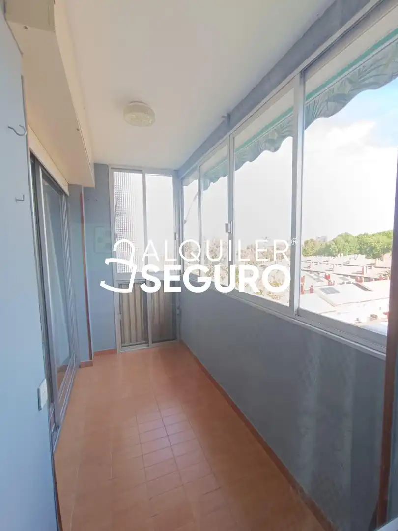 Balcony of Flat for rent in Madrid  with Air Conditioner, Heating and Terrace