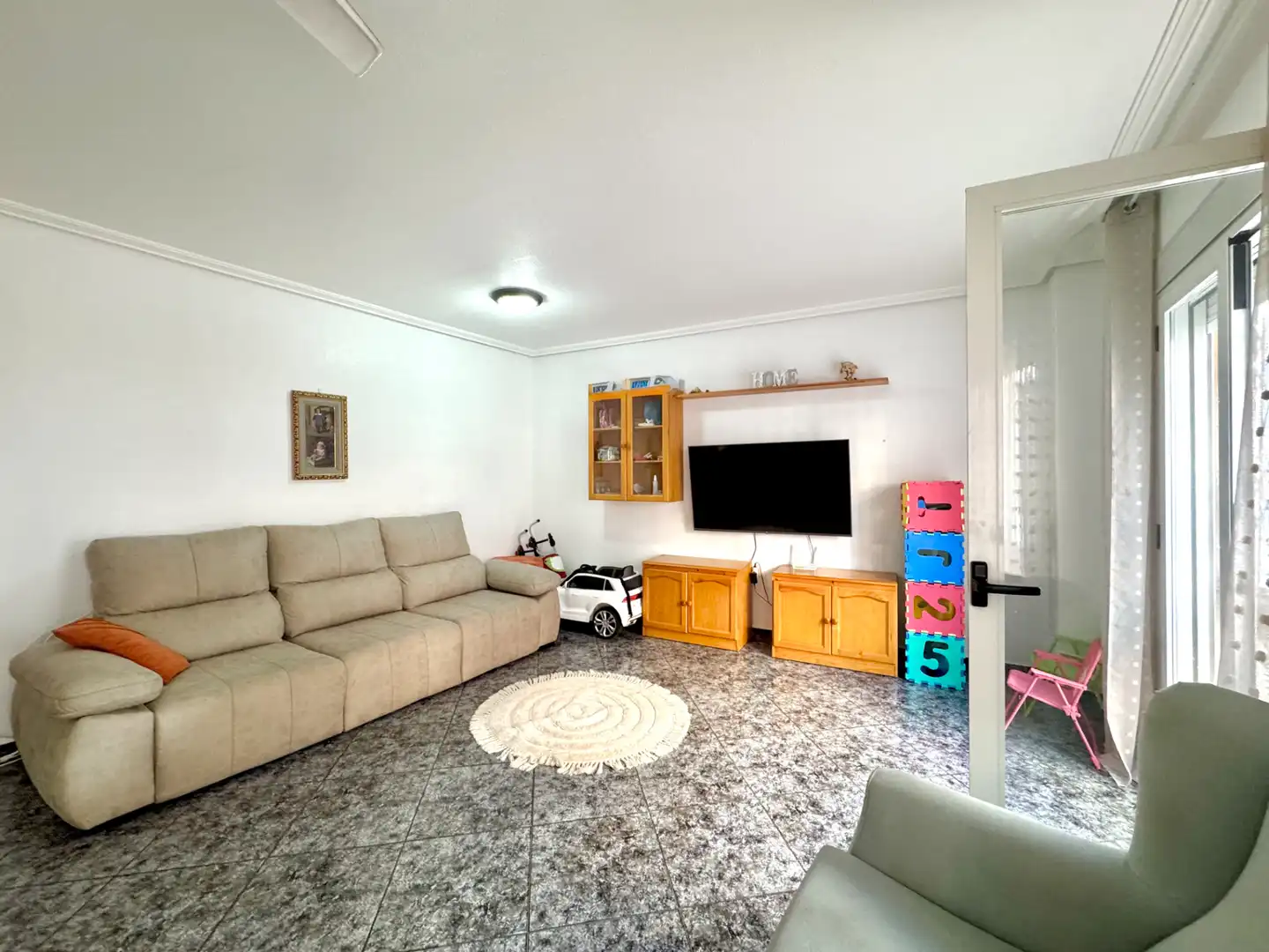 Sala de estar de Piso en venta en San Pedro del Pinatar con Aire acondicionado, Amueblado y Horno