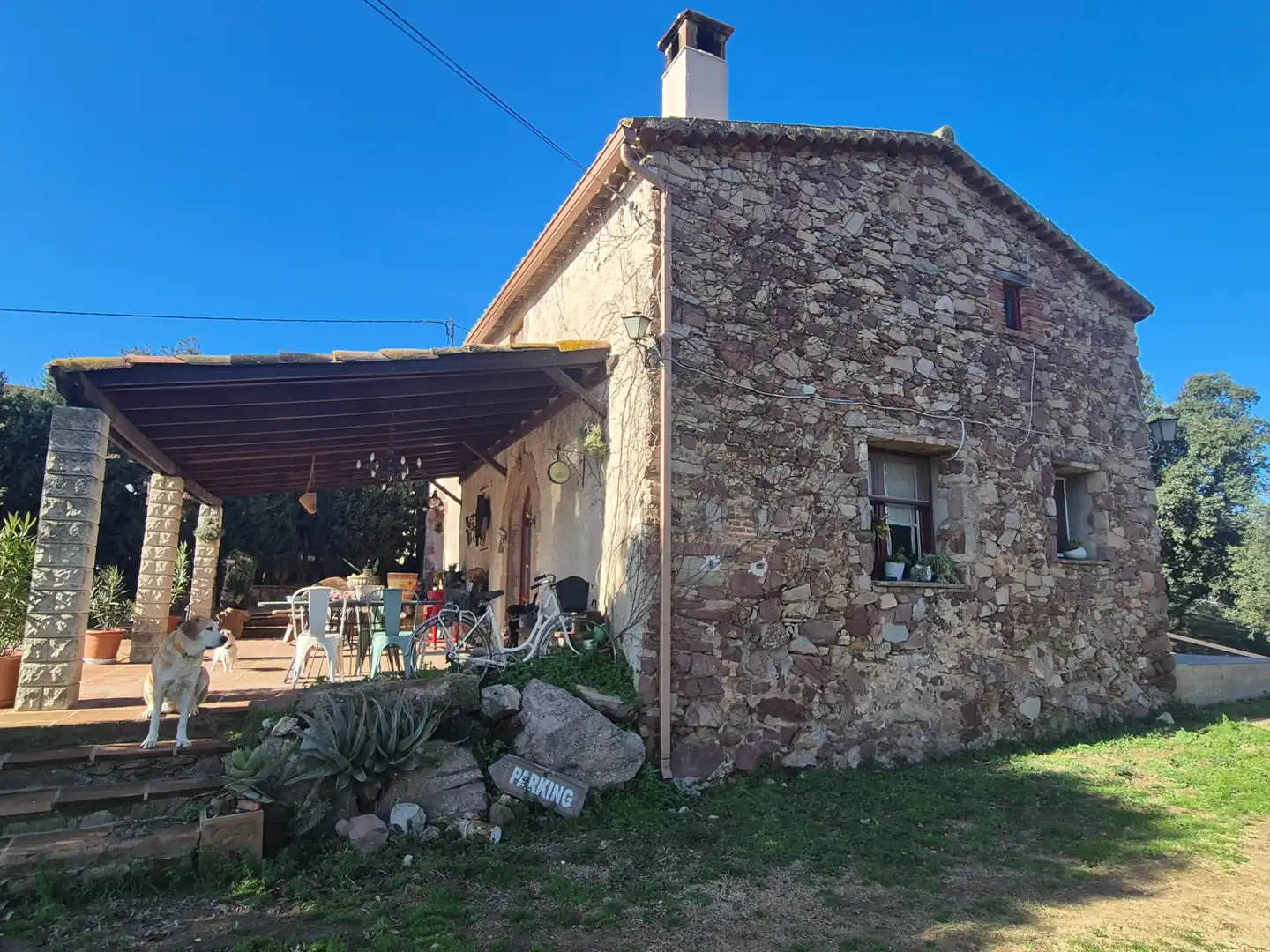 Vista exterior de Finca rústica en venta en Santa Eulàlia de Ronçana con Aire acondicionado, Calefacción y Jardín privado