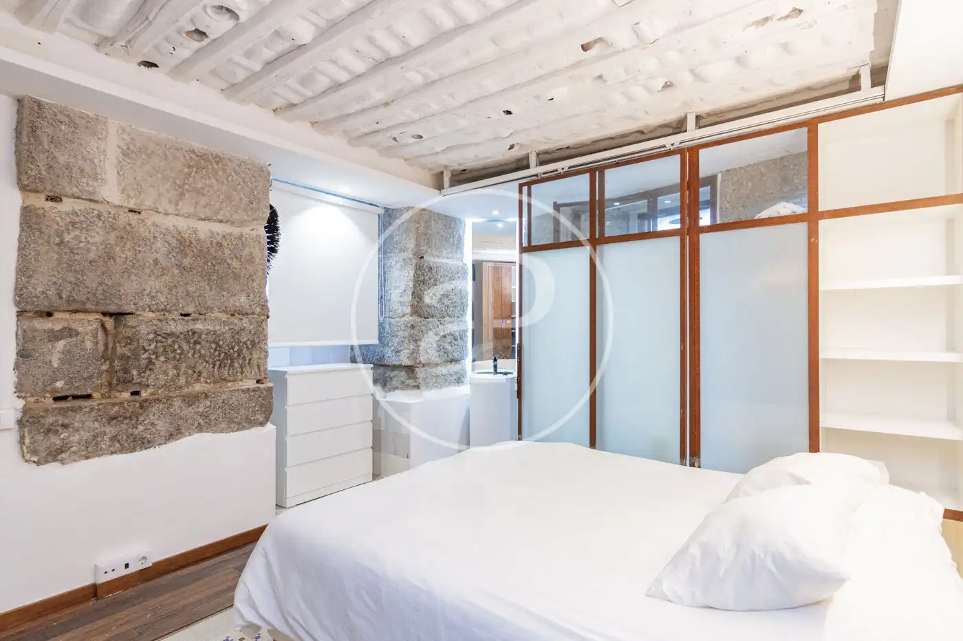 Bedroom of Flat for sale in Madrid  with Heating and Furnished