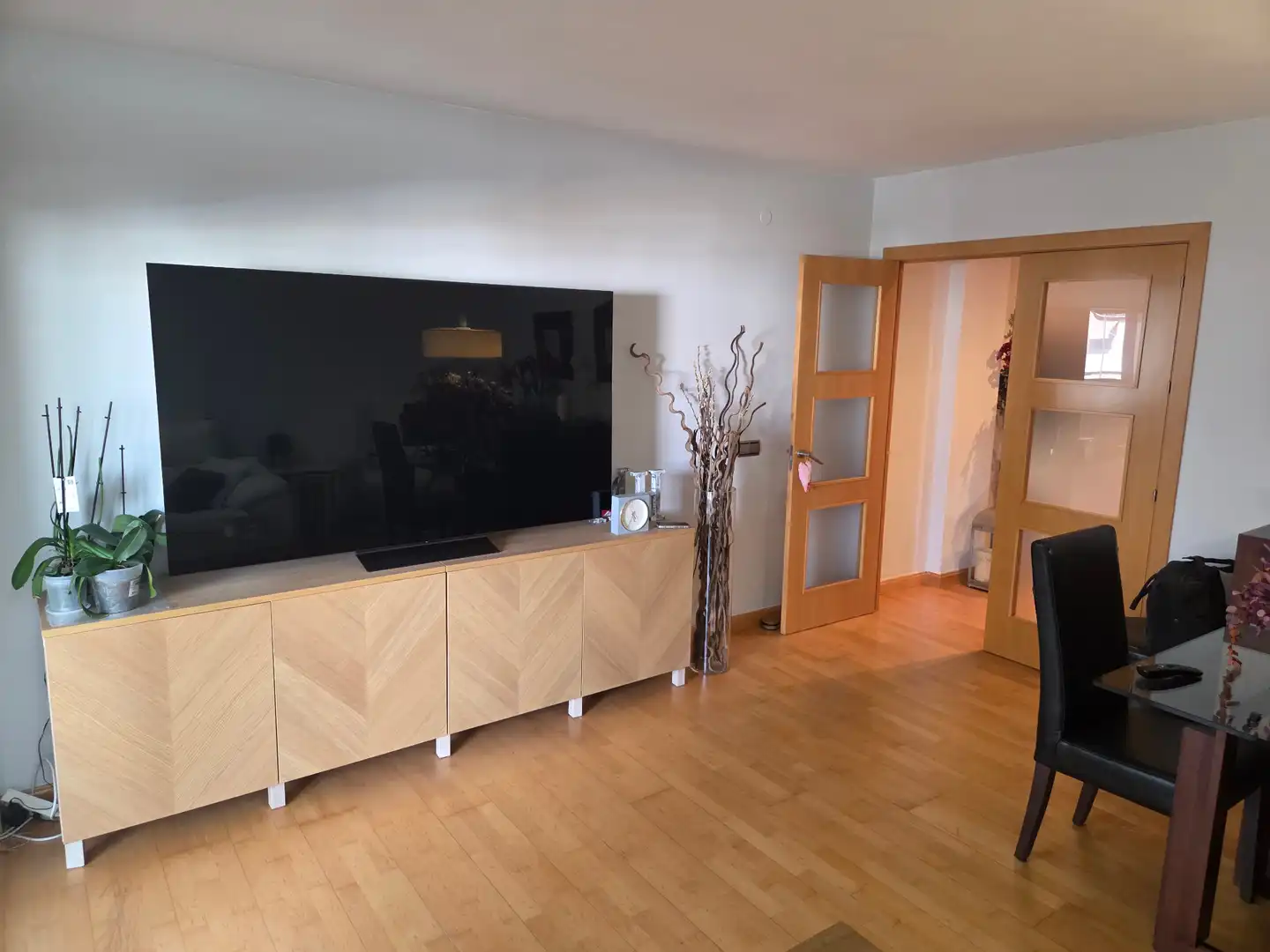 Wohnzimmer von Wohnung zur Miete in Málaga mit Klimaanlage, Parkett und Möbliert