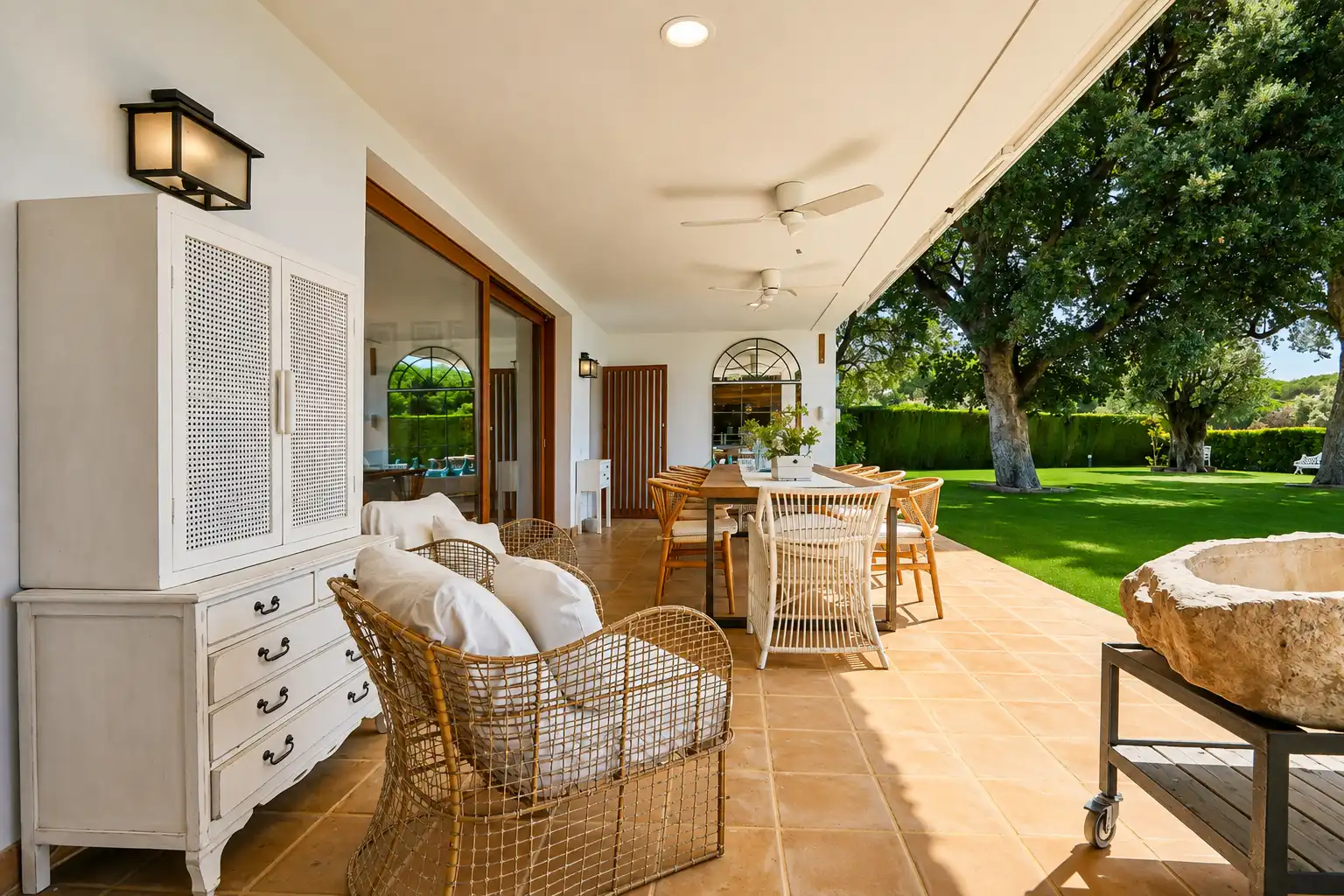 Terraza de Casa o chalet de alquiler en Sant Andreu de Llavaneres con Aire acondicionado, Calefacción y Jardín privado