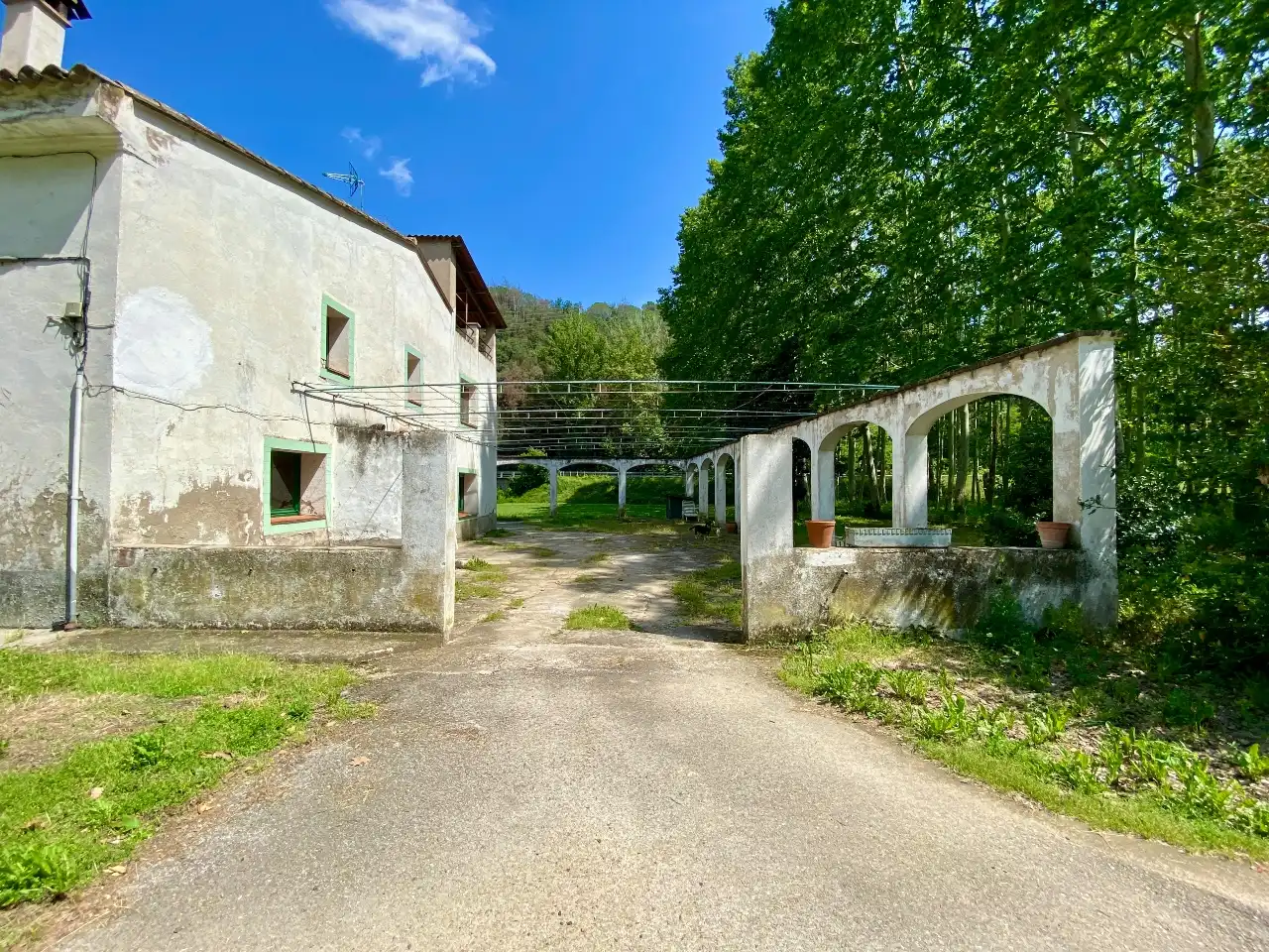 Vista exterior de Casa o xalet en venda en Sant Julià del Llor i Bonmatí amb Jardí privat, Terrassa i Traster