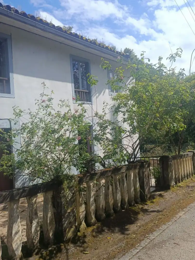Vista exterior de Finca rústica en venda en Pravia amb Jardí privat, Moblat i Forn