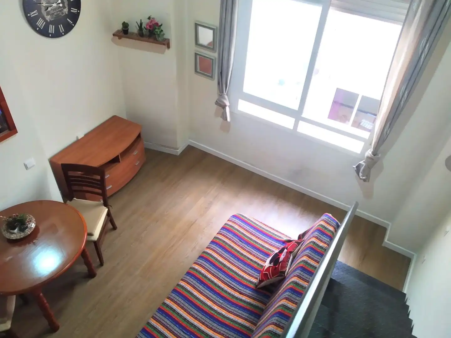 Sala d'estar de Dúplex de lloguer en Málaga Capital amb Aire condicionat i Moblat