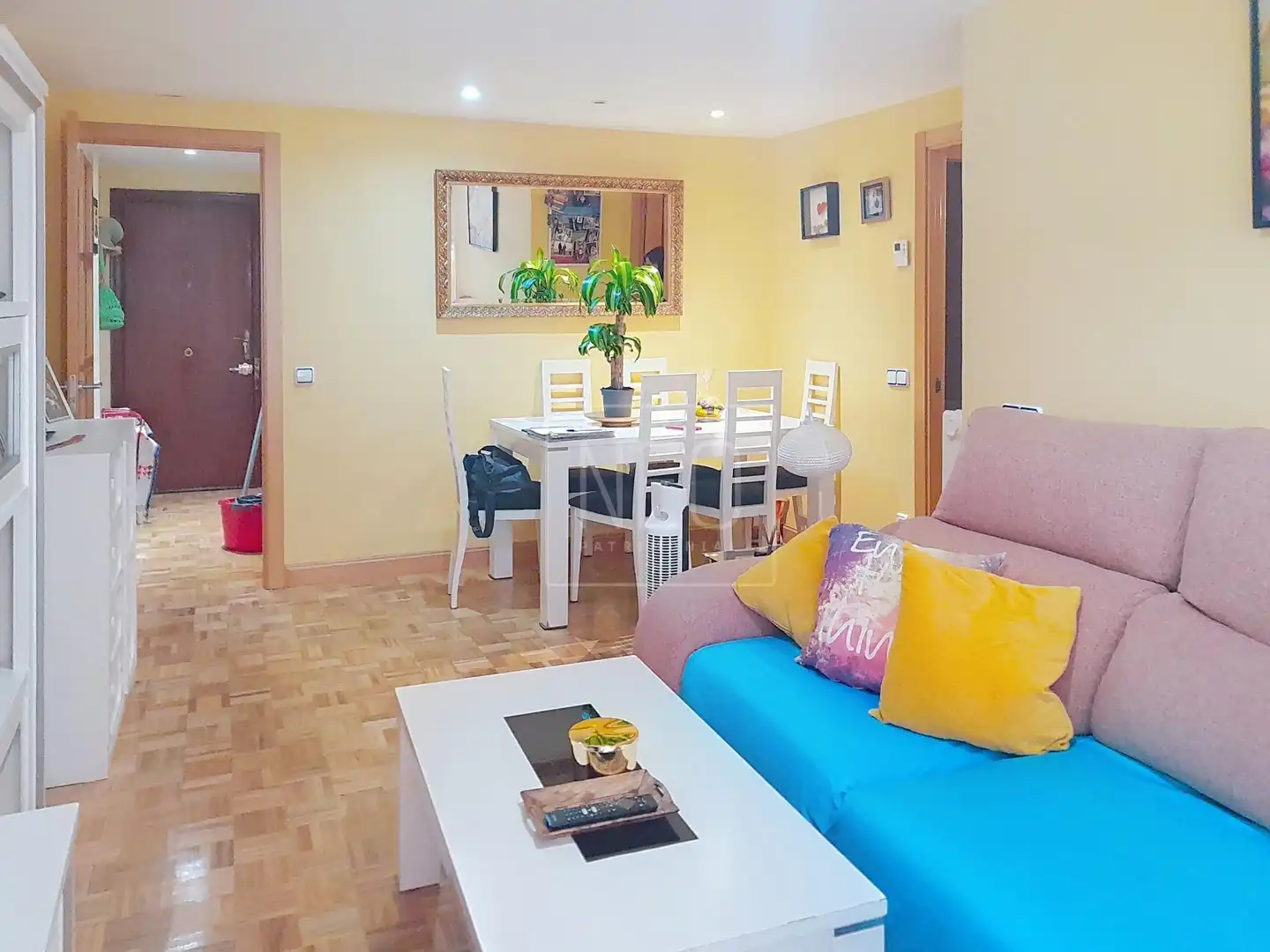 Sala de estar de Planta baja en venta en Madrid con Calefacción, Parquet y Terraza