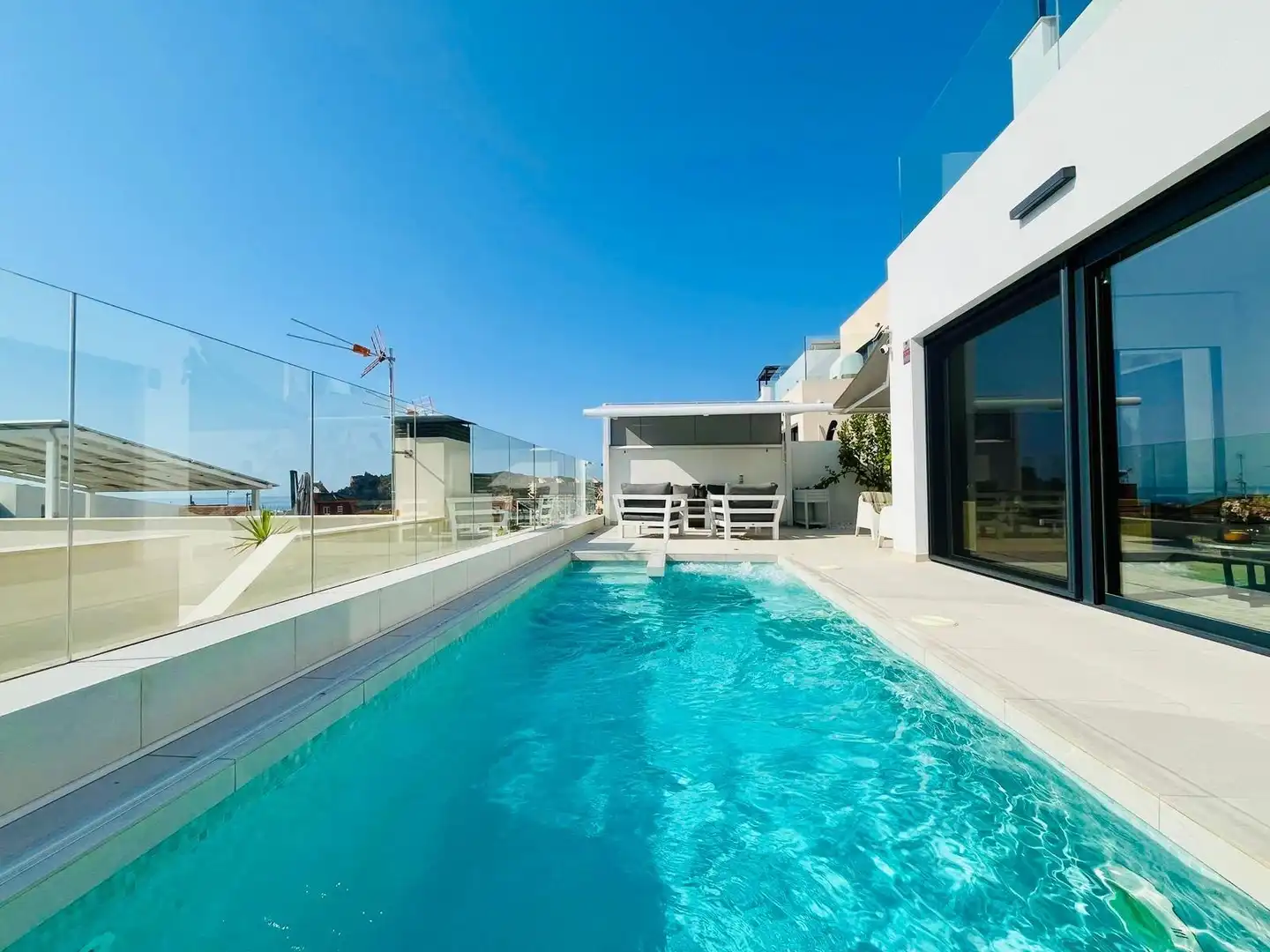 Swimming pool of Houses for sale in Águilas  with Air Conditioner, Heating and Private garden