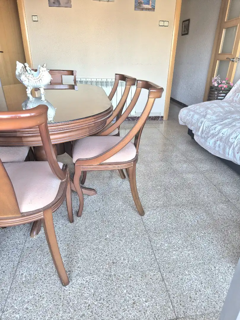 Dining room of Flat for sale in Terrassa  with Heating, Furnished and Balcony