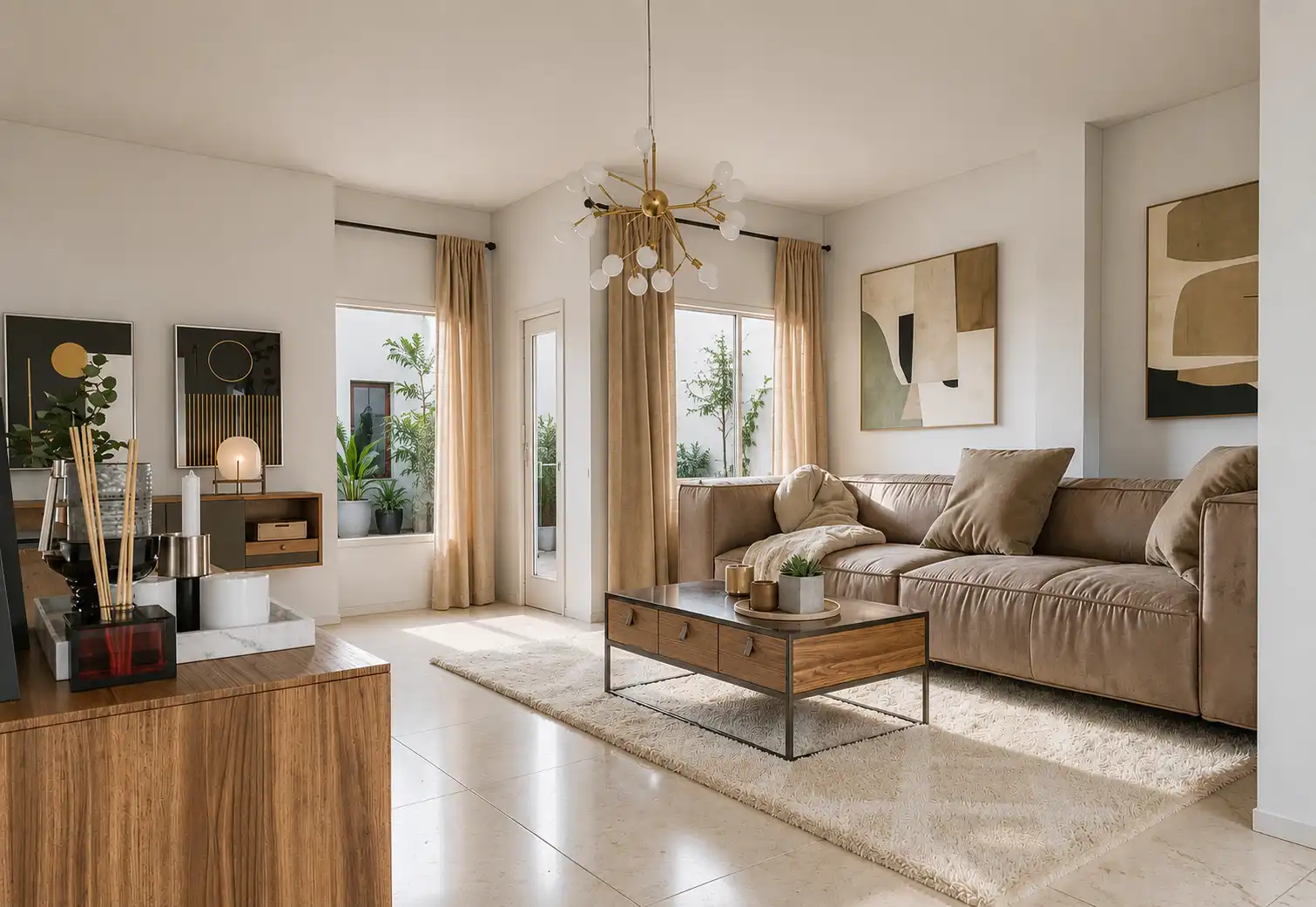 Sala de estar de Piso en venta en Málaga con Terraza