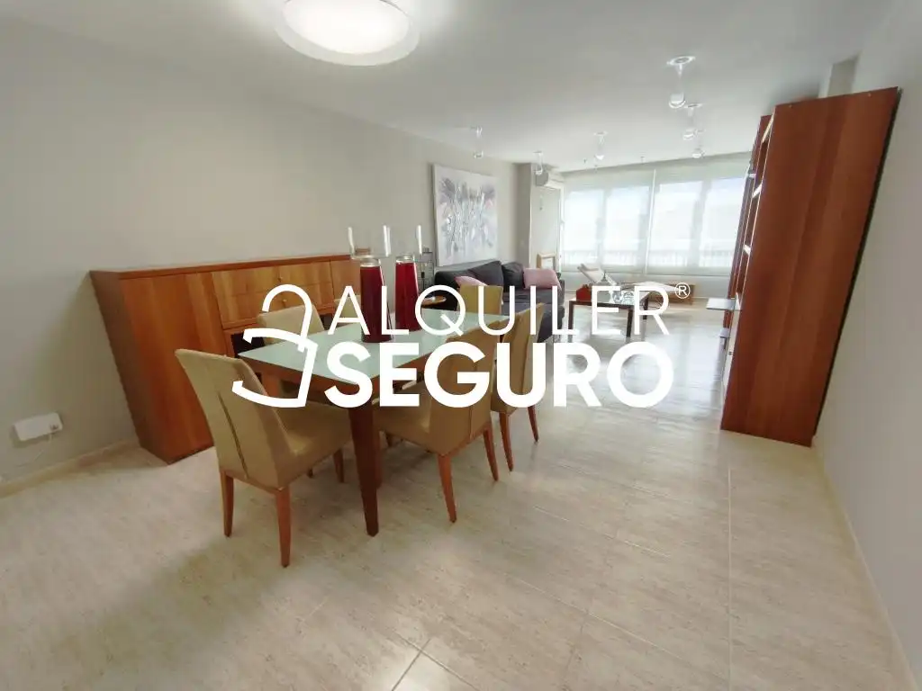 Sala d'estar de Pis de lloguer en Alicante / Alacant amb Aire condicionat i Moblat