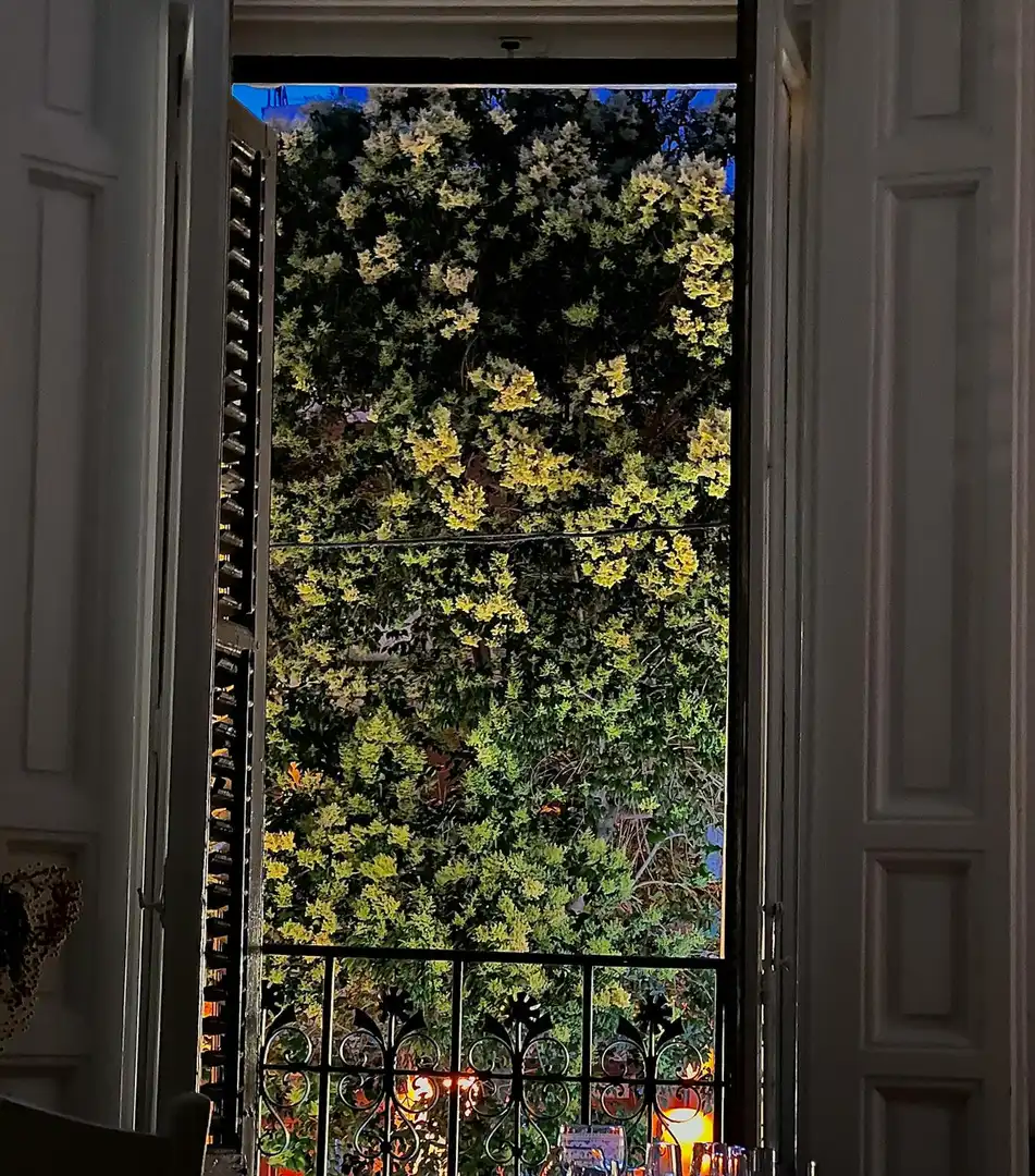 Balcony of Flat for rent in Madrid  with Air Conditioner, Heating and Private garden