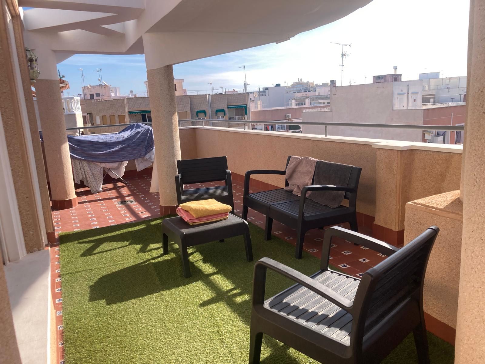 Terrace of Attic to rent in Torrevieja  with Air Conditioner, Terrace and Furnished